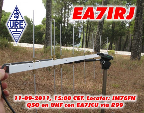 EA7JCU en UHF a través de un R-99