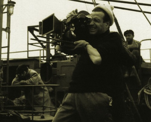 El director Christian-Jaque durante el rodaje de la película