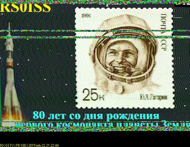 Recepción SSTV de la Estación Espacial Internacional ISS