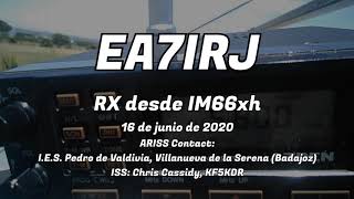 Recepción de la ISS contactando con el I. E. S. Pedro de Valdivia (Badajoz)