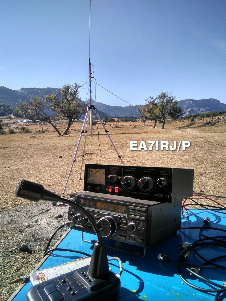 Primera operación HF en “portable” estrenando antena portátil multibanda casera