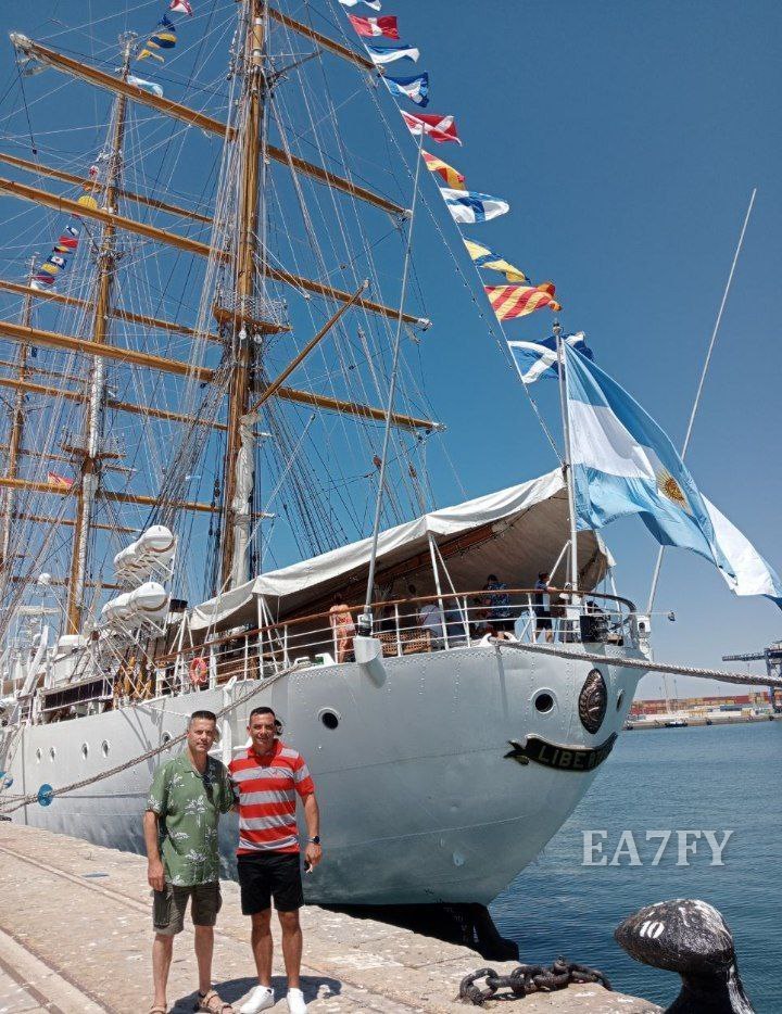 Encuentro en Cádiz con Germán, uno de los operadores de LU8AEU/MM