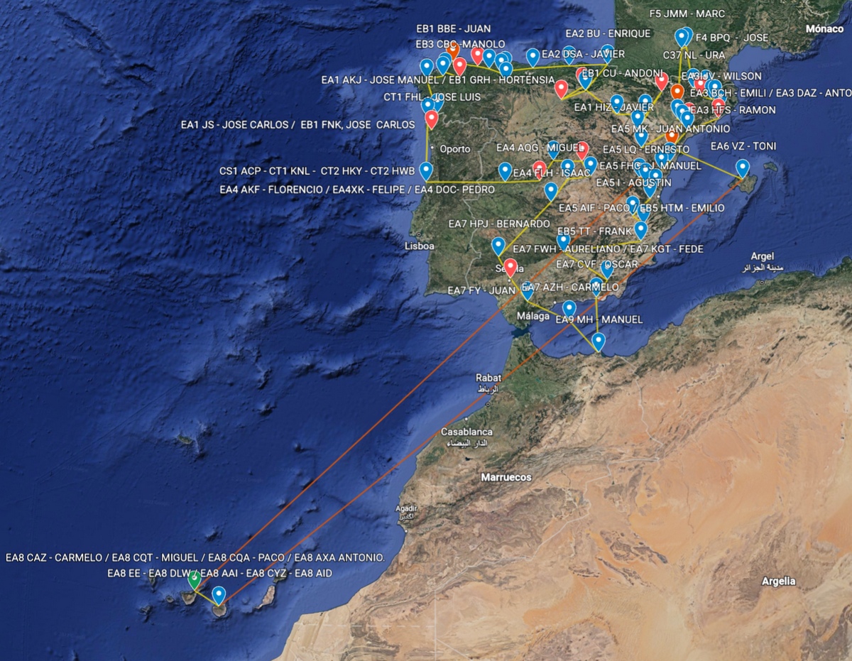 Mapa del GRT Invierno de 2022.