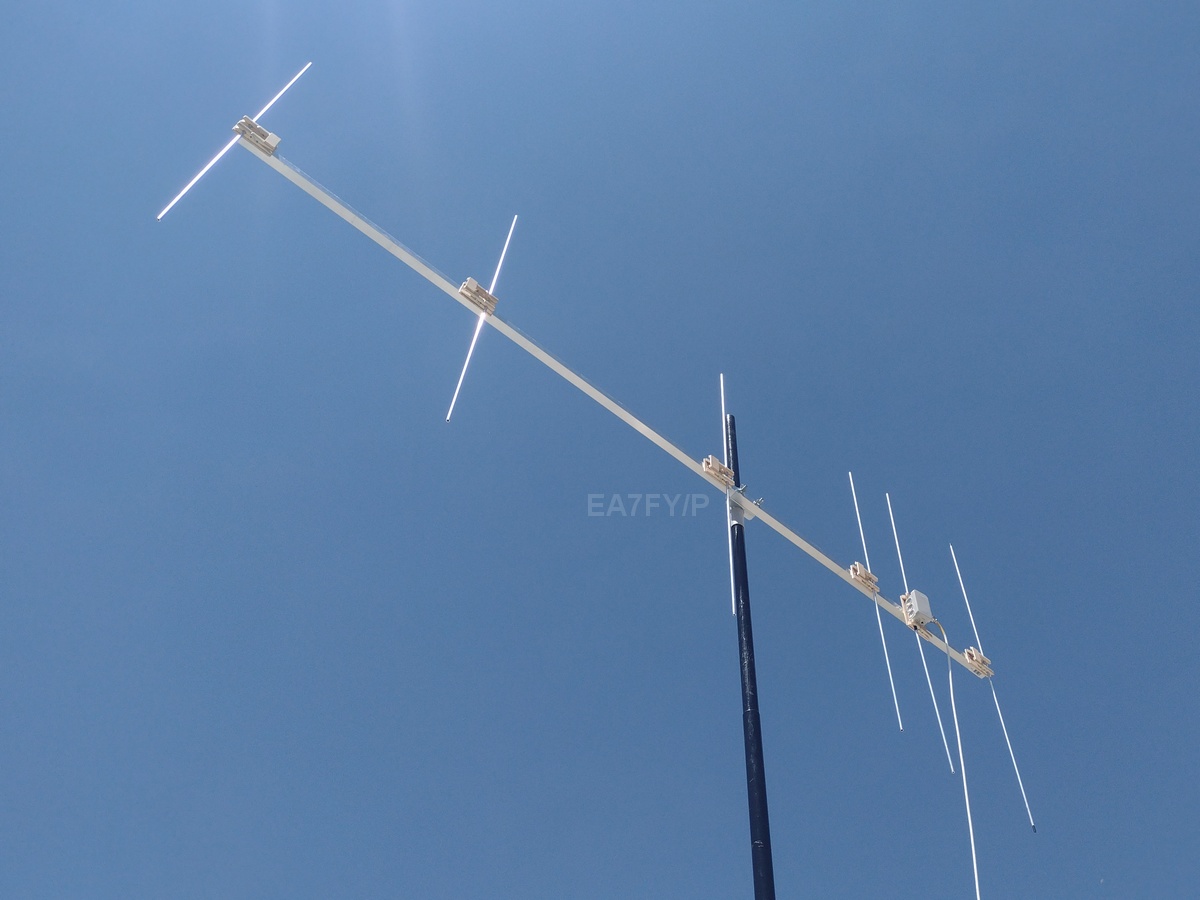 Antena Yagi-Uda de 6 elementos y construcción casera.